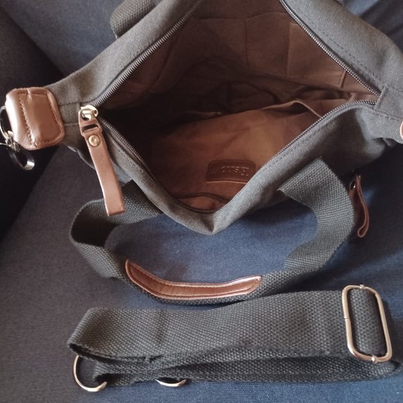 NEW Women Canvas Shoulder Handbag - Picture 4 of 11